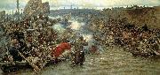 Vasily Surikov Conquest of Siberia by Yermak oil painting artist